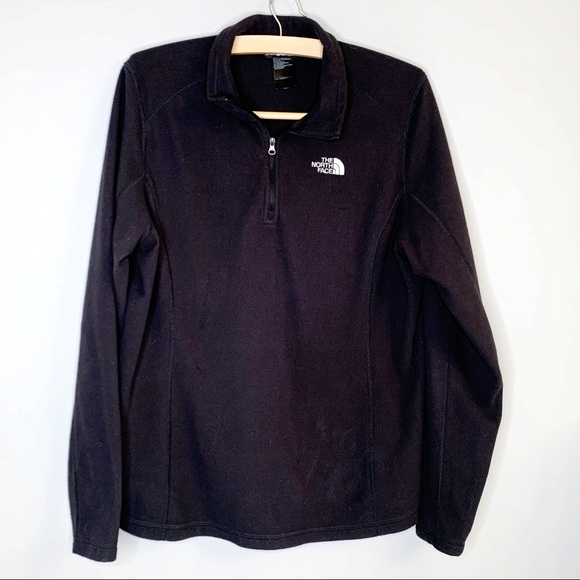 The NorthFace fleece black half zip pullover XL - Picture 1 of 8